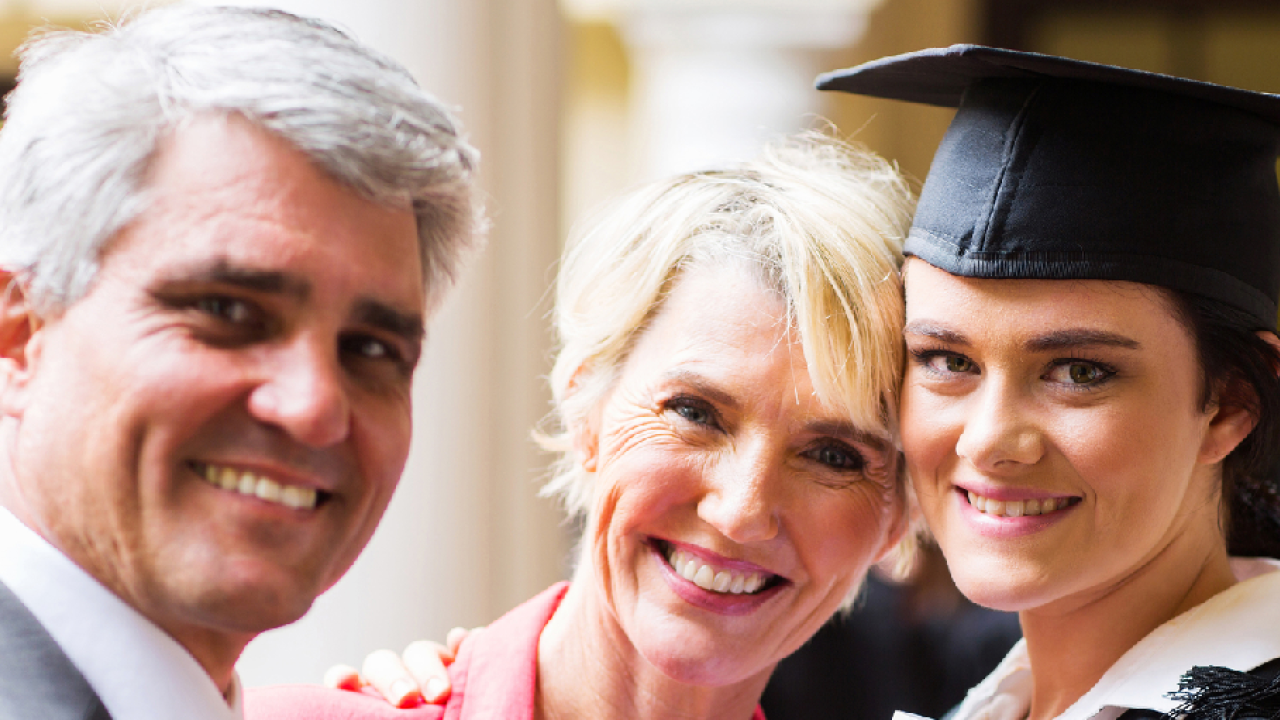 Parents with graduate 